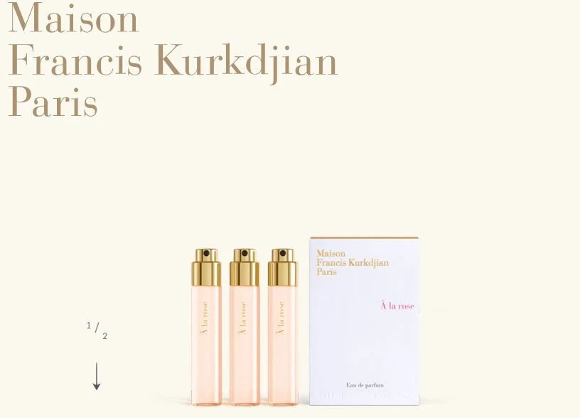 MAISON FRANCIS KURKDJIAN PARIS A la rose Edo 11ml x 3